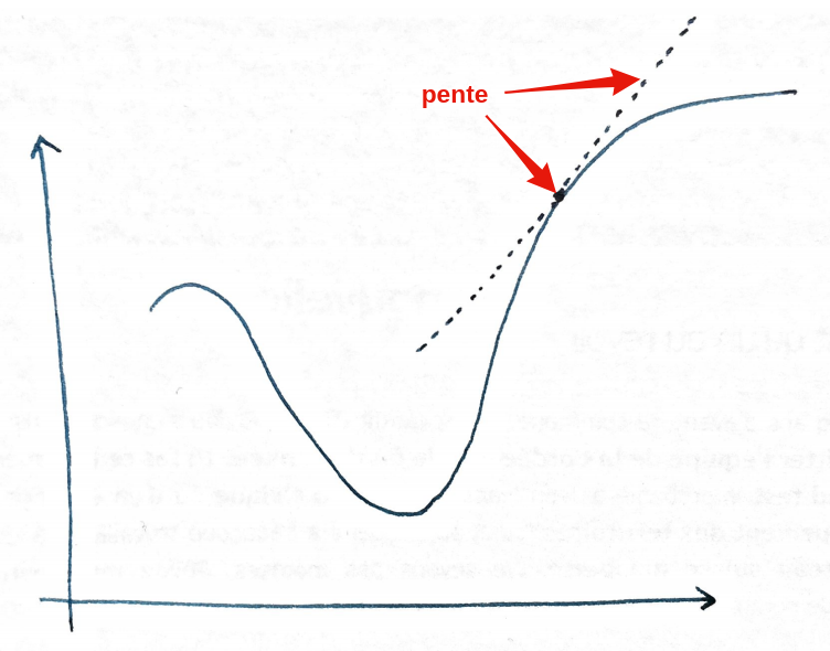 Illustration de la mise à jour des poids et du learning rate