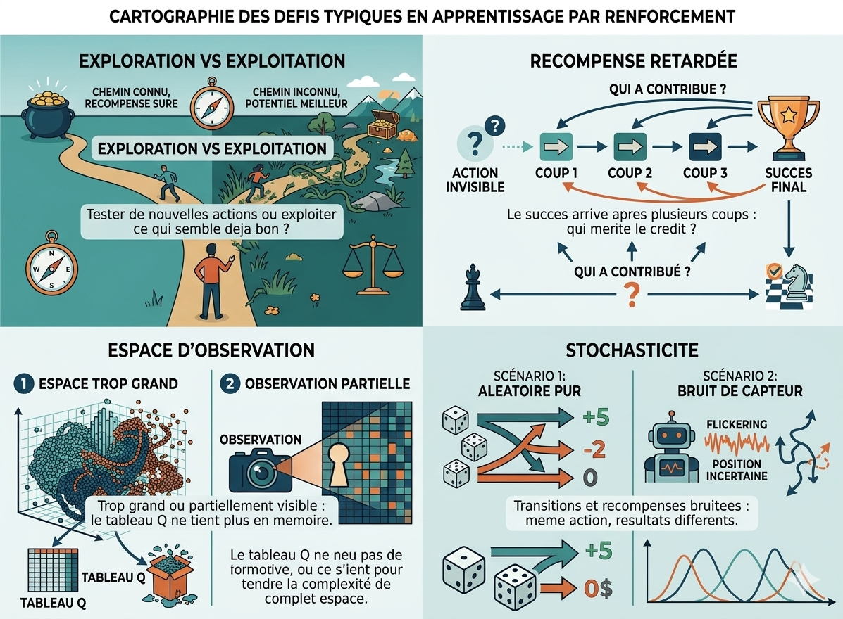 Schéma : cartographie des enjeux du RL